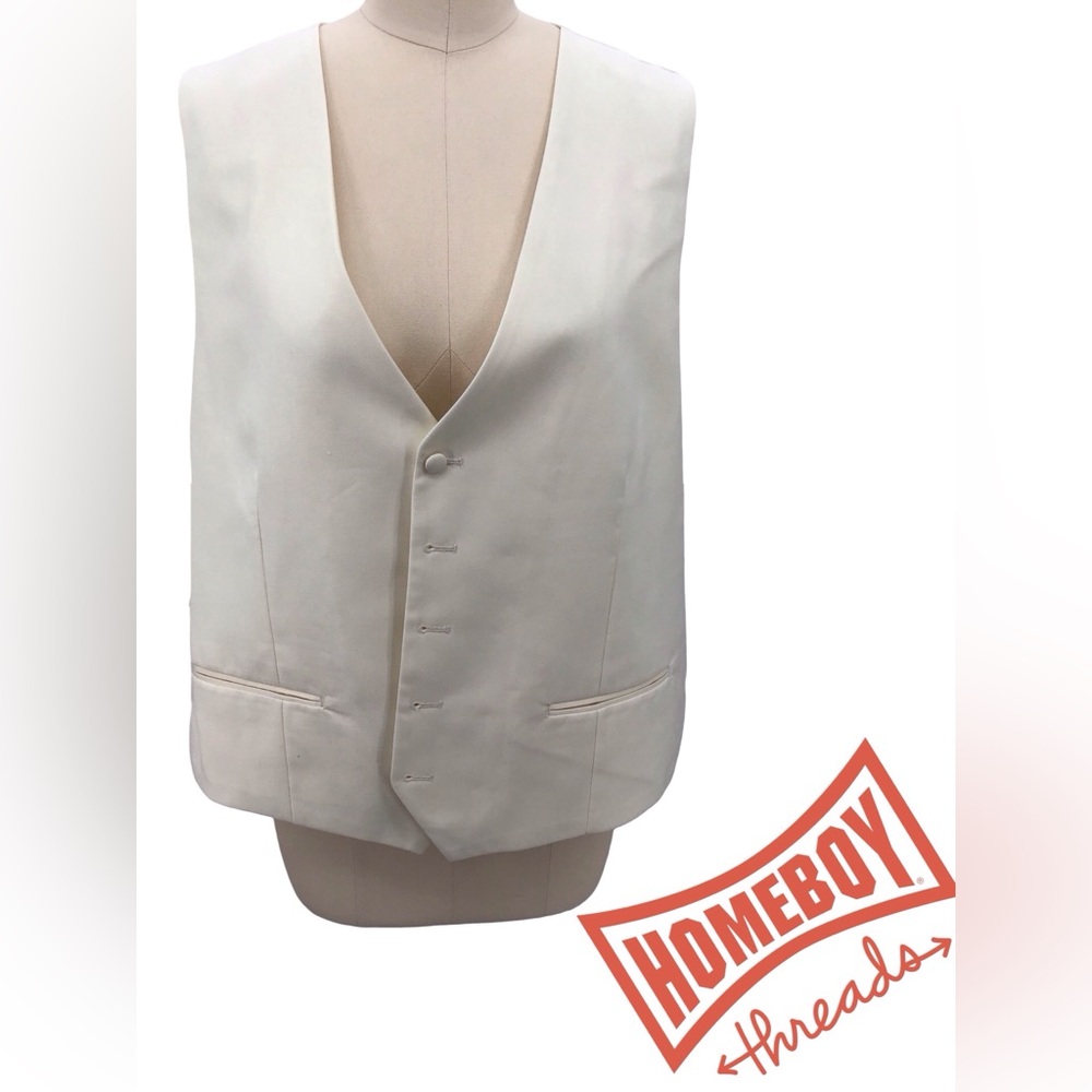 STATE‎ Men's Cream Formal Vest Size 44R